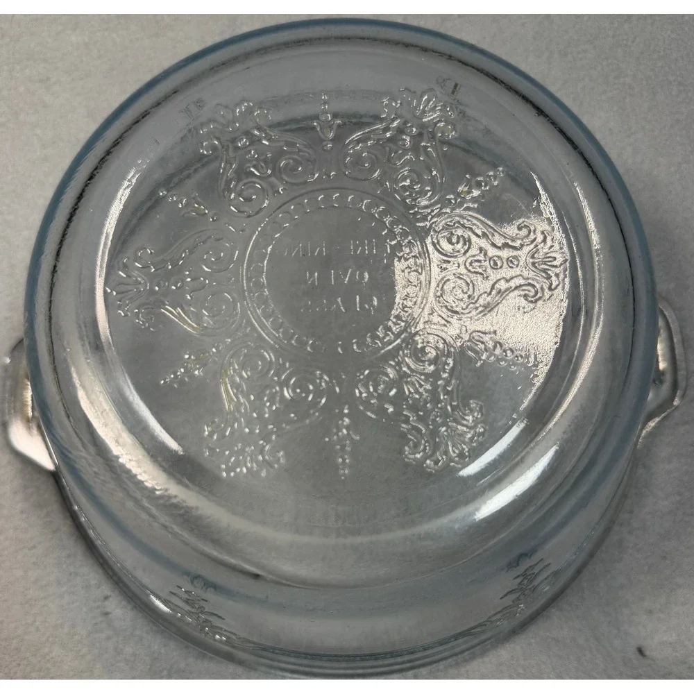 Fire-King‎ Philbe Sapphire Blue Glass Round Casserole Dish Vintage Ovenware